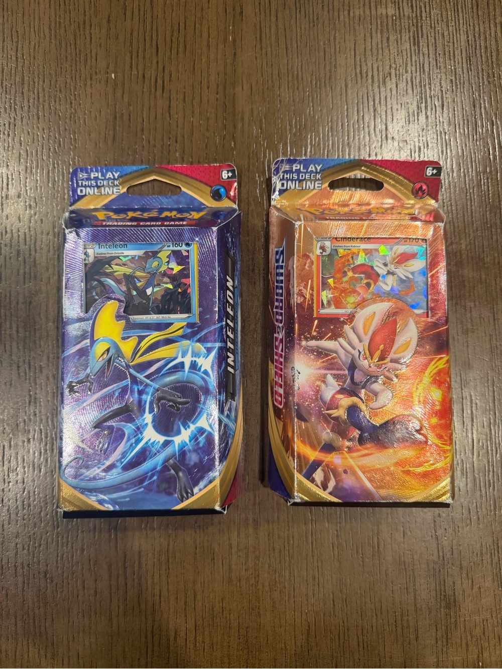 Sword And Shield Cinderace and Inteleon Theme Decks Sealed Unopened